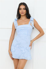 Island Reverie Mini Dress Blue