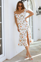 Solar Dreams Midi Dress White