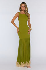 Next Level Energy Maxi Dress Olive