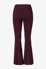 Waterproof Belted Ski Salopettes in Burgundy