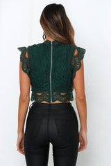 Tonight We Are Young Crop Forest Green