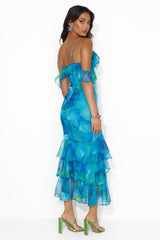 Stars Of Her Maxi Dress Blue
