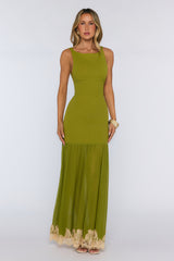Next Level Energy Maxi Dress Olive