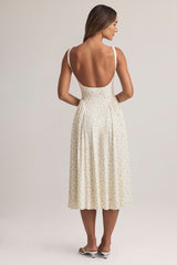 Modal A-Line Midaxi Dress in Floral Print